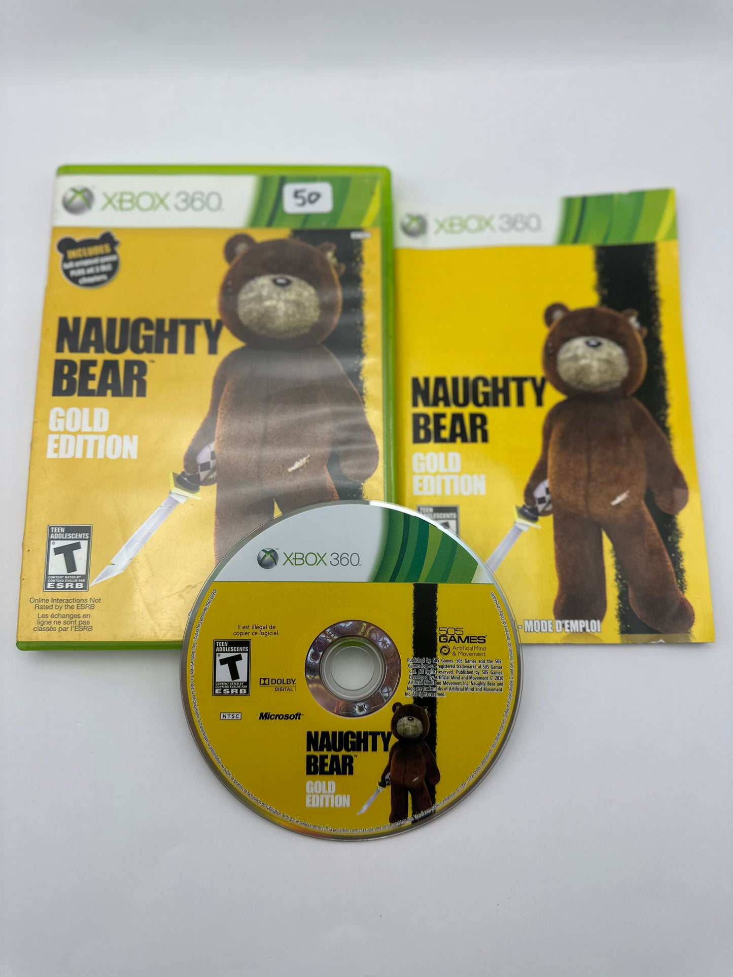 Naughty Bear Gold Edition Xbox 360