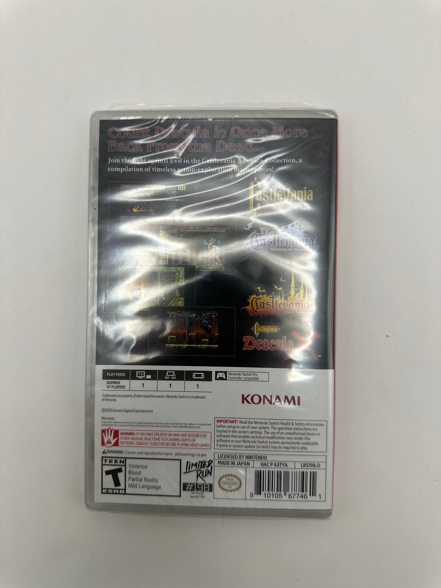 Castlevania Advance Collection Sealed Nintendo Switch